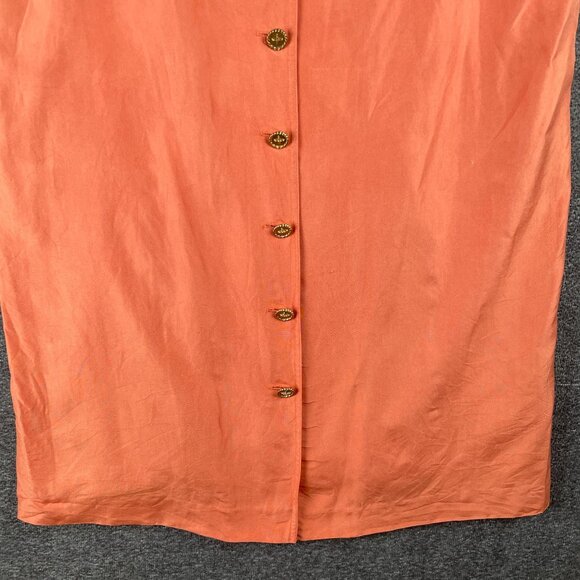 Talbots Pure Silk Womens Shirt Dress 14W Work Office Capsule Easter Minimal - Picture 4 of 16